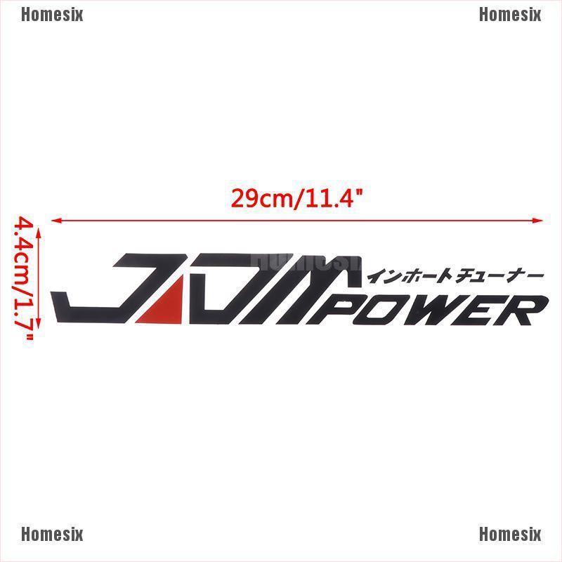 [GSIX] JDM POWER Power Car Sticker Reflective Waterproof Window Bumper Decal Vinyl ACRV