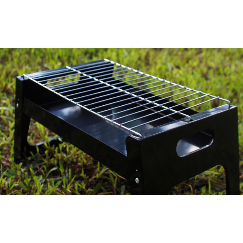 Bếp Nướng Than Hoa TL-258, Nướng Ngoài Trời BBQ - Chất Liệu Inox Cao Cấp Có Chân Đế, Tay Cầm Xếp Gọn Tiện Lợi