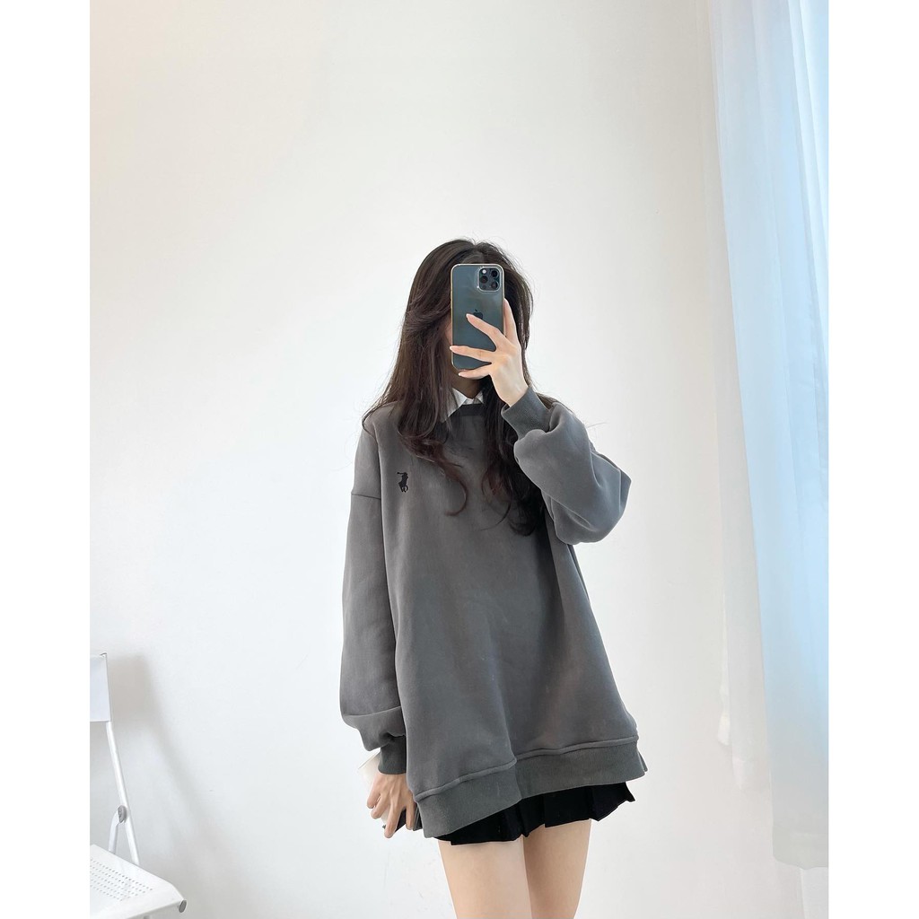 (FREESHIP) Áo sweater thêu hình ngựa hàng quảng châu Miho house