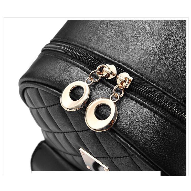 Balo Da Chuwanglin Đính Nơ 3 Cái Thời Trang Cho Nữ