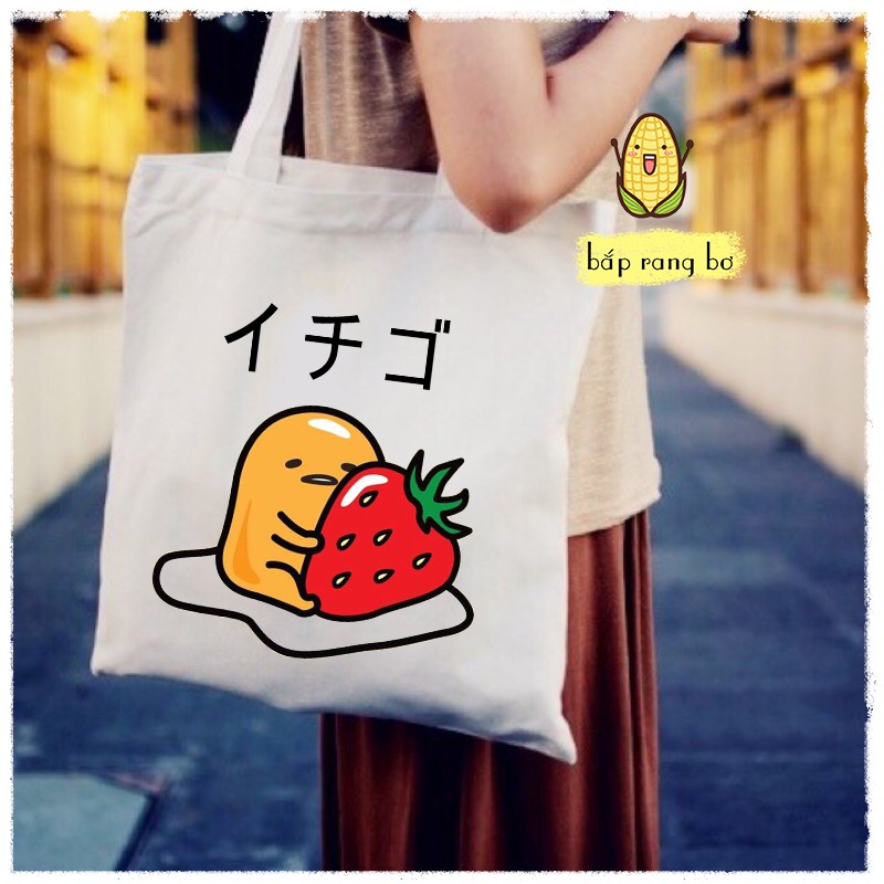 TÚI TOTE CANVAS TRỨNG RÁN KHÓA ZIP - TÚI VẢI SIÊU TO CỰC BỀN