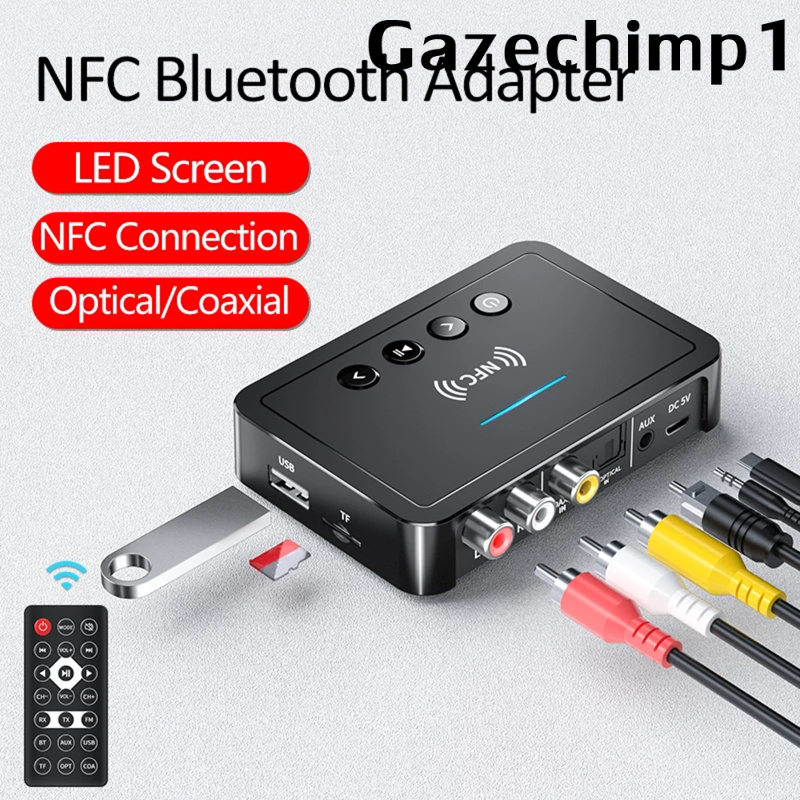 Đầu thu tín hiệu Bluetooth 5.0 FM Aux 3.5mm Cho TV/máy tính chất lượng cao