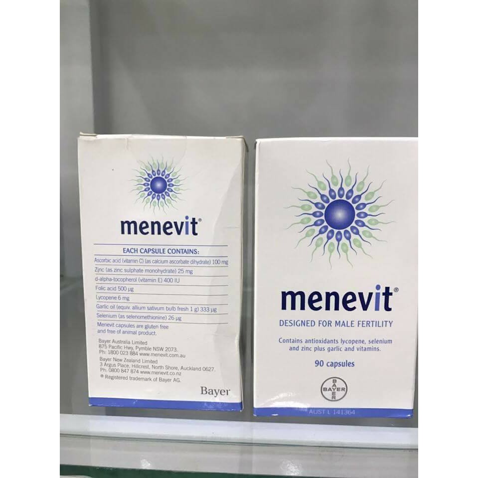 MENEVIT TĂNG CƯỜNG CHẤT LƯỢNG TINH TRÙNG 90V