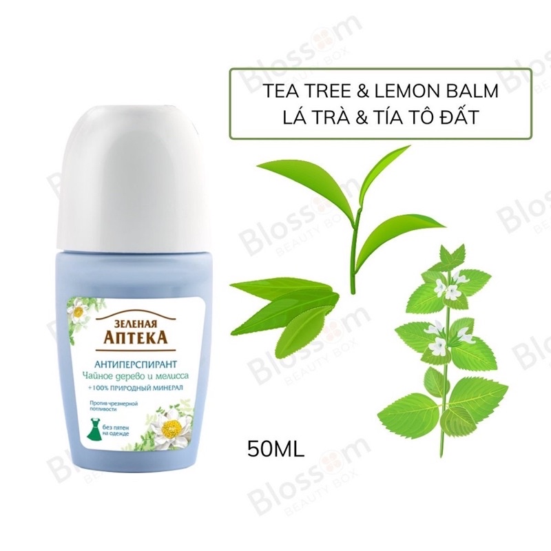Lăn khử mùi Nước hoa khô APTEKA Green pharmacy - Hiệu thuốc xanh Nga