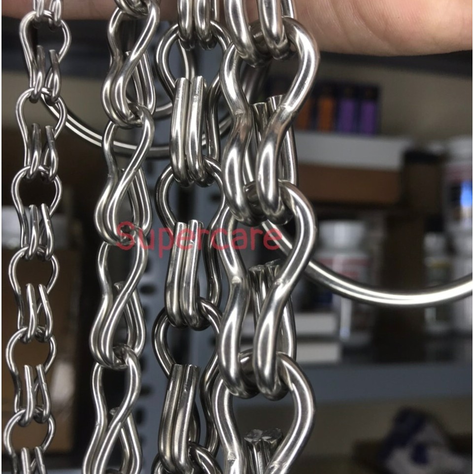 Dây Xích Chó Mèo Inox 2 Móc Hàng Tốt