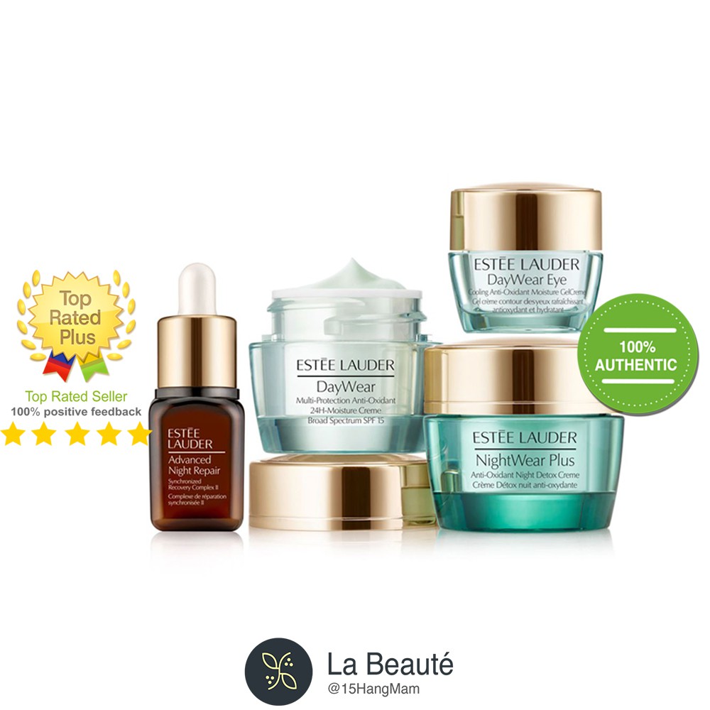 Estee Lauder Protect + Hydrate - Bộ Chăm Sóc Dưỡng Da 4 Món