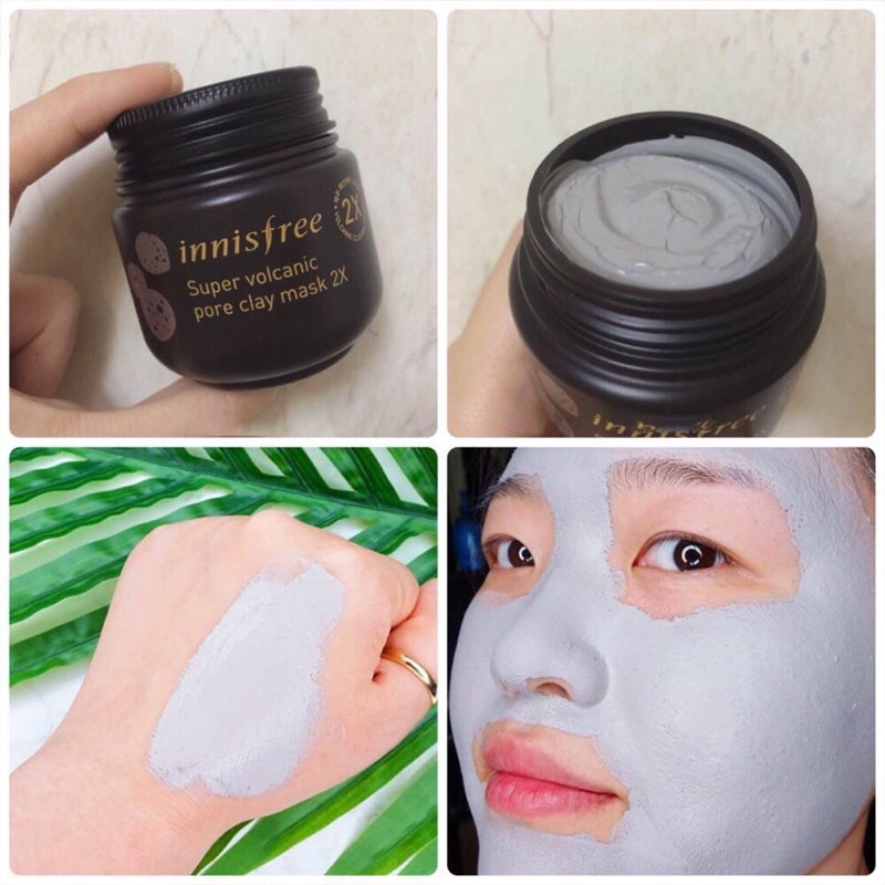 Mặt nạ đất sét Innisfree Super Volcanic Pore Clay Mask 2X 100ml ( kèm bill)