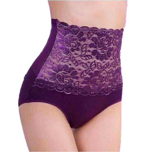 [Mã 12FASHIONSALE1 giảm 10K đơn 50K] Quần lót nữ cotton phối ren cạp cao gen bụng, quần lót định hình M2015 - 004QL143 | BigBuy360 - bigbuy360.vn