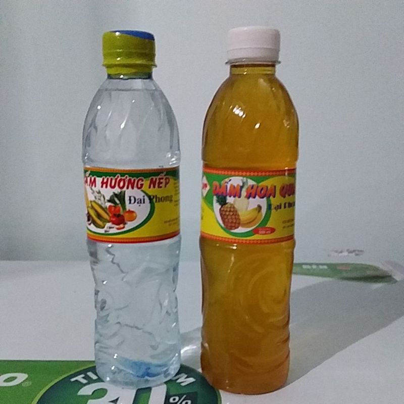Dấm gạo nếp và dấm hoa quả 500ml
