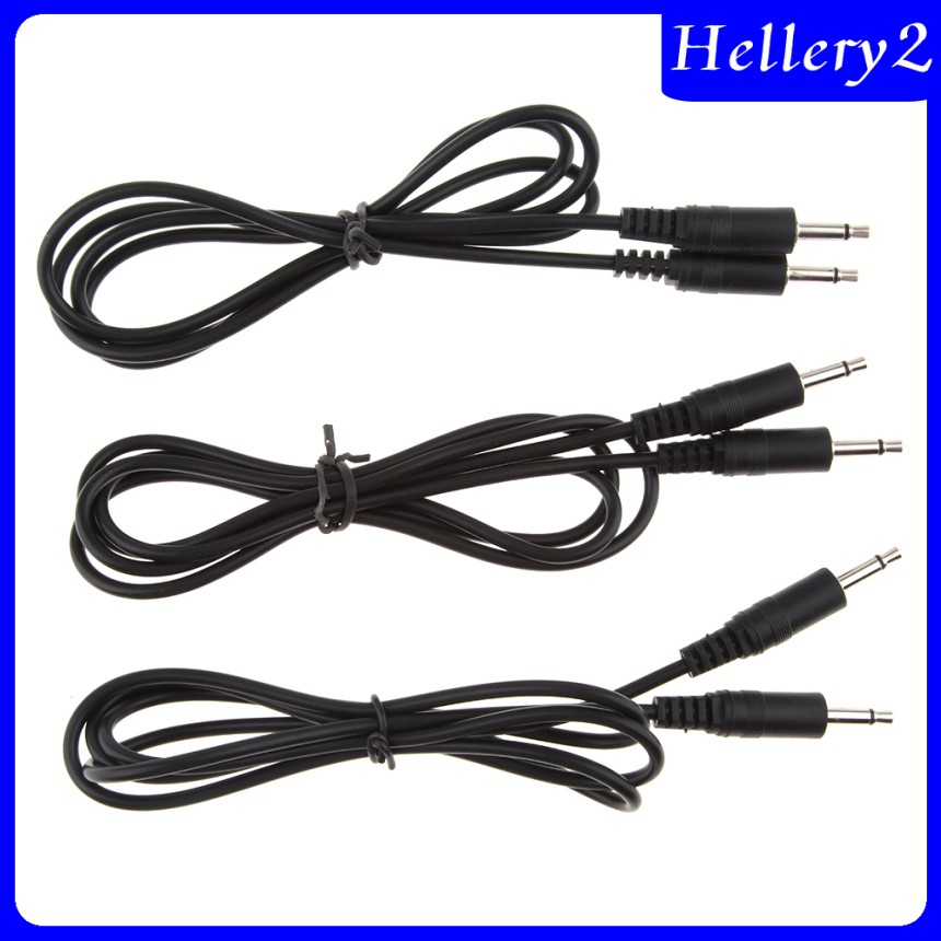 3 Pack Male to Male 3.5mm Aux Audio Mono Cable for 3.5mm-Enabled Devices 1m