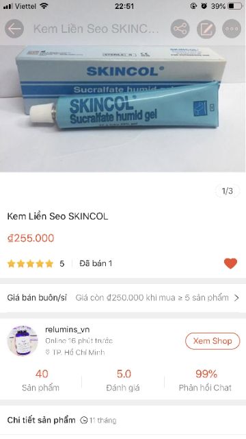 Kem Liền Seo SKINCOL