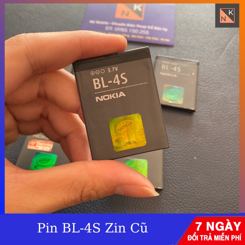 Pin Nokia BL-4S Zin cũ bóc máy cho điện thoại X3-02 / 2680 / 3600s / 3710 Fold / 3711 / 7020 / 7100s / 7610s / 6208c