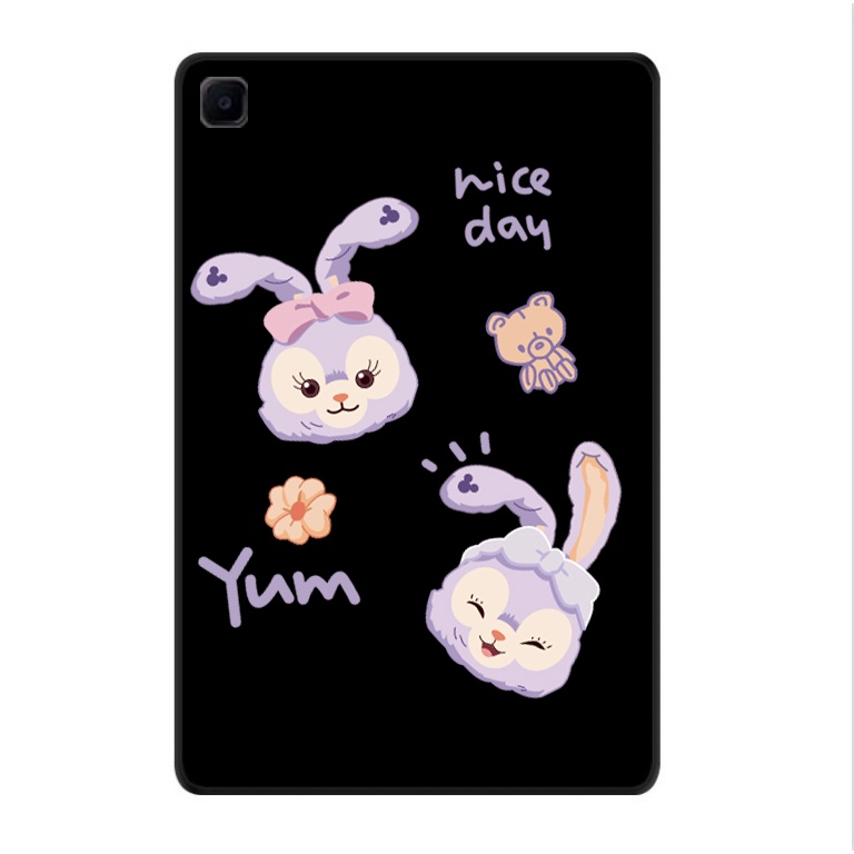 Bao Da Máy Tính Bảng tpu Mềm Họa Tiết Thỏ Cho samsung galaxy tab s6 lite 10.4 2020 p610 / p615 Ốp