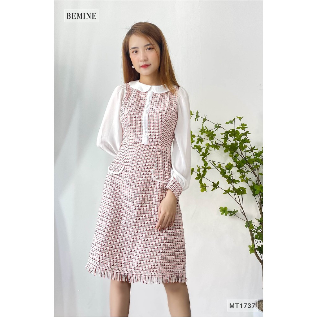 Đầm caro túi đắp tay phối BEMINE MT1737DO | BigBuy360 - bigbuy360.vn