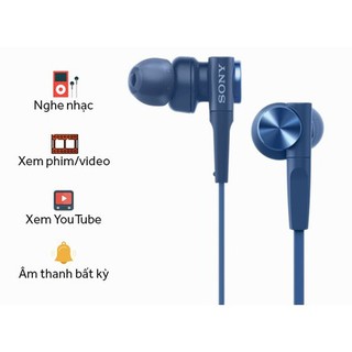 Tai nghe nhét tai sony có dây mdr-xb55ap happystores