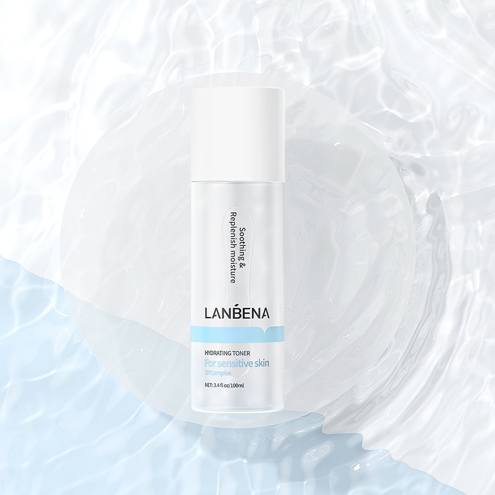 Toner Lanbena chứa thành phần axit hyaluronic dưỡng ẩm dưỡng trắng tái tạo dưỡng trắng da 100ml