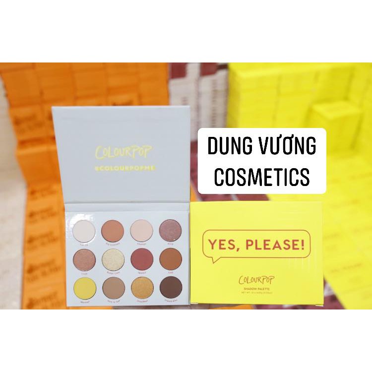 Phấn Mắt Colourpop Yes, Please Pressed Powder Shadow Palette 0.85g
