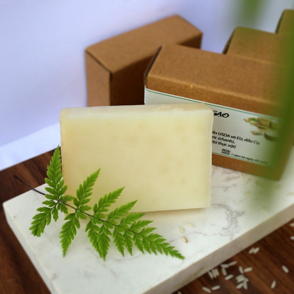 Xà bông cám gạo, xà bông sinh dược handmade 100 % thảo dược từ thiên nhiên giúp làm đẹp, trắng sáng da. | BigBuy360 - bigbuy360.vn