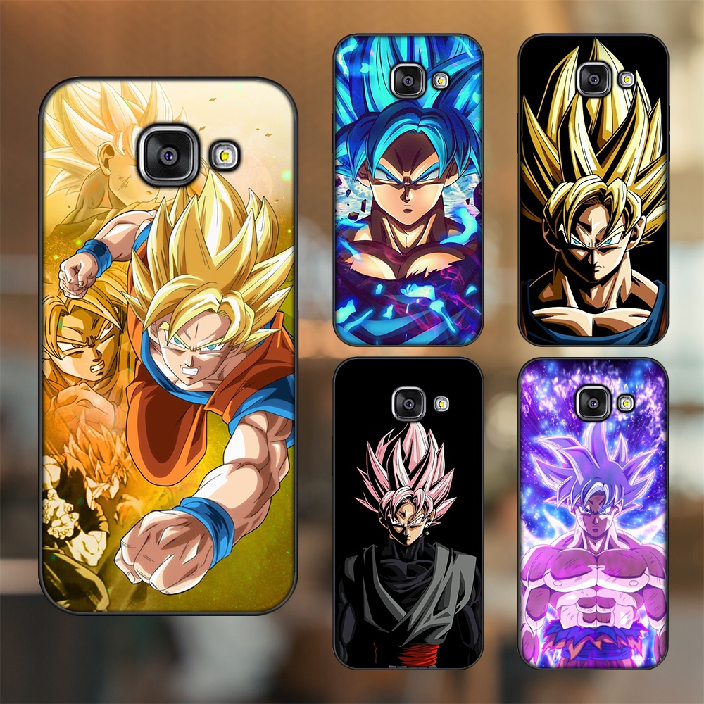 Ốp lưng Samsung A3 2016, A5 2016, A7 2016 viền đen in hình Goku Dragon Ball