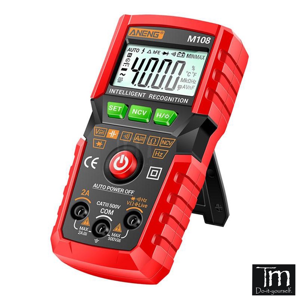Đồng Hồ Vạn Năng ANENG M108 Tự Động Chọn Dải