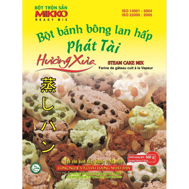 Bột bánh bông lan hấp 1kg - MIKKO HƯƠNG XƯA