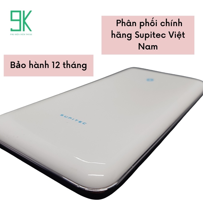 Sạc dự phòng 10000mAh SUPITEC Model SRC-02 mặt trơn,bảo hành 12 tháng