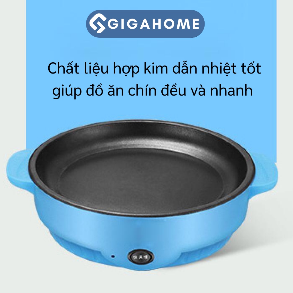 Chảo Nướng Điện Mini Đa Năng GIGAHOME Chống Dính Có Thể Xào, Chiên 9778