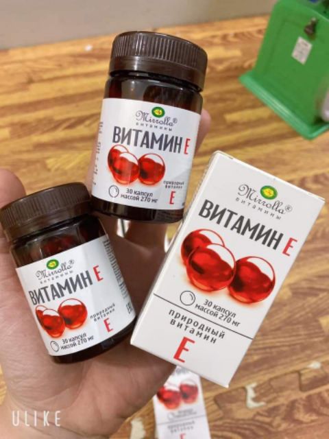Viên E đỏ 270mr hộp 30v của Nga | Thế Giới Skin Care