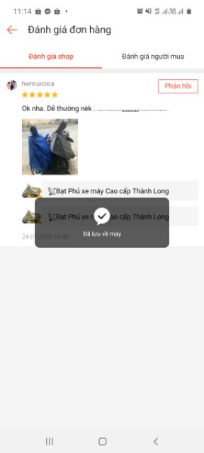 Bạt Phủ xe máy Cao cấp Thành Long