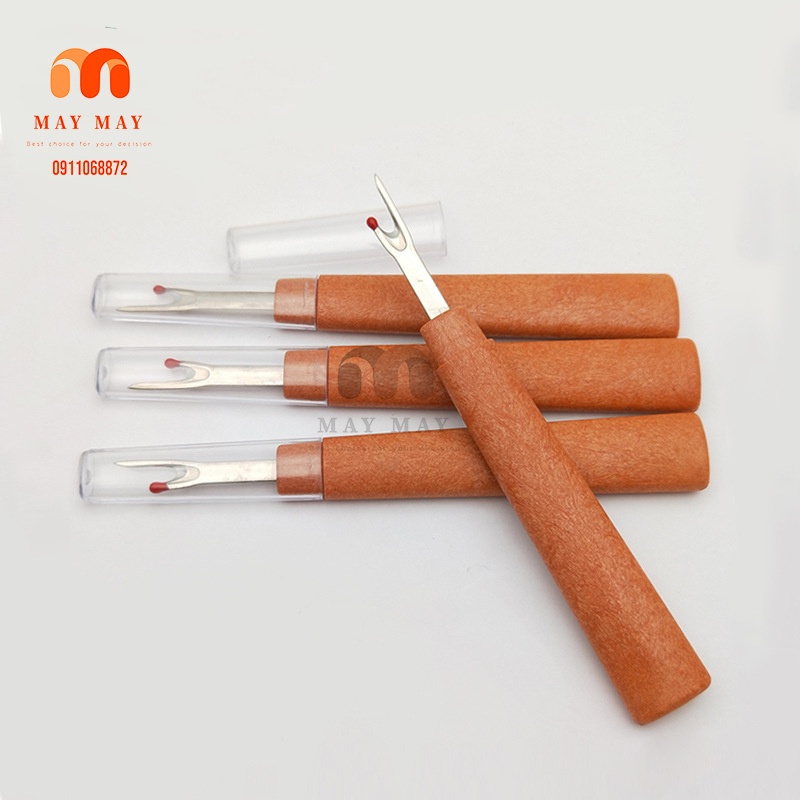 Cây rạch khuyết tháo chỉ cán gỗ loại lớn đẹp mắt combo 2 cây