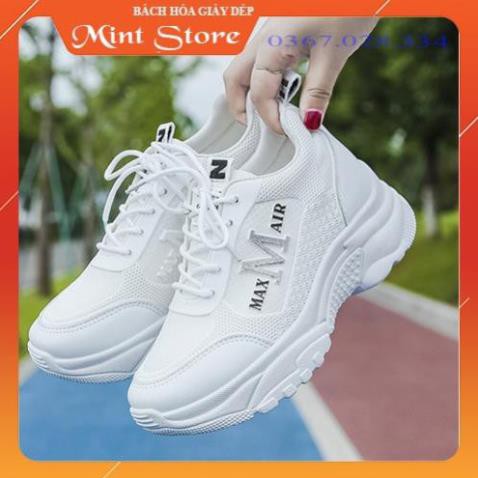 Rẻ Nhất TT GIÀY ĐỘN ĐẾ NỮ 🎁 GIÀY THỂ THAO NỮ ĐỘN ĐẾ 5 CM TĂNG CHIỀU CAO M MAX CỰC ĐẸP G50 *