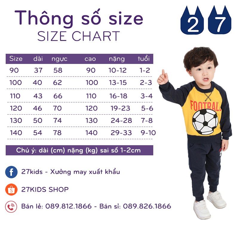 Áo bé trai dài tay 27KIDS in hình vui nhộn cho bé chất cotton hàng xuất Âu Mỹ | BigBuy360 - bigbuy360.vn