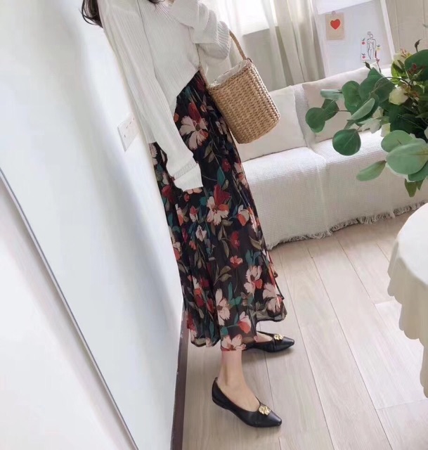 Chân váy xếp ly hoa ( Quảng Châu) | BigBuy360 - bigbuy360.vn