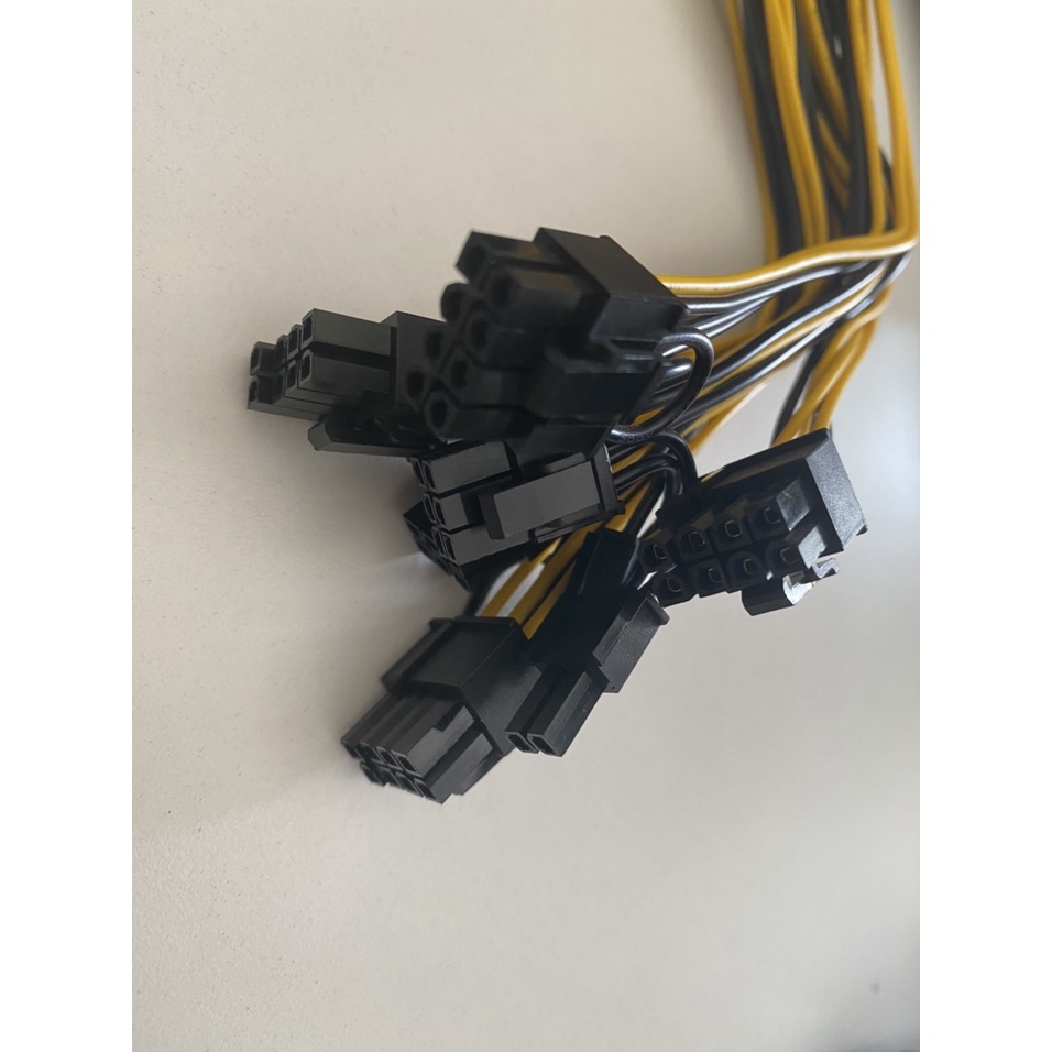 Dây cáp chia nguồn pc 1 ra 2 6pin 8pin giá rẻ