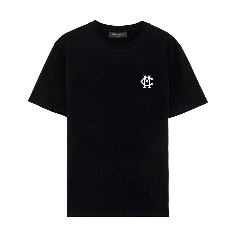 Áo phông nam Mikenco Interlocking Tshirt đen
