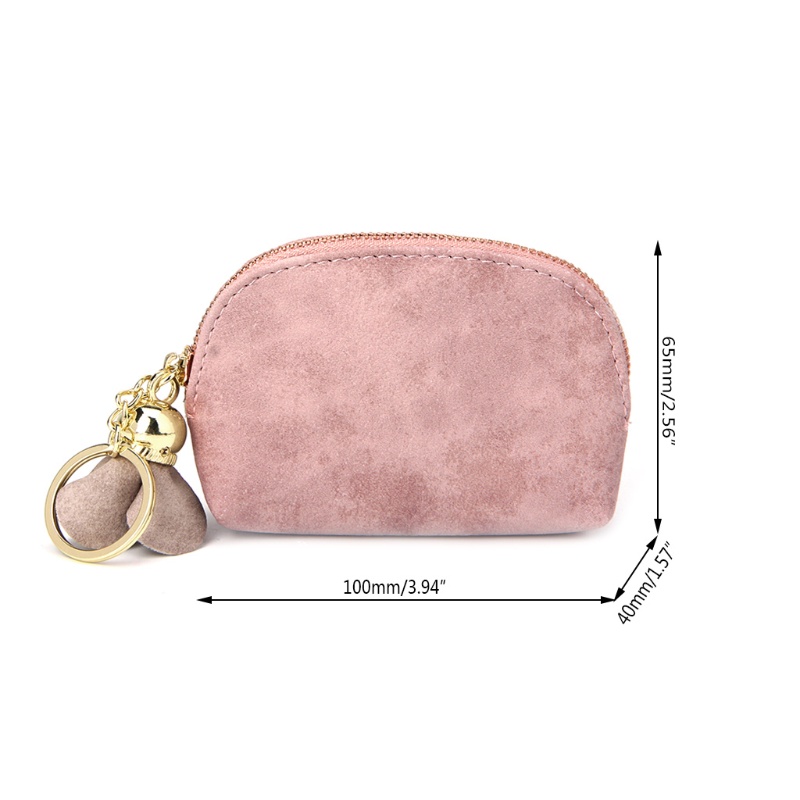 Ví Đựng Tiền Xu / Thẻ Có Khóa Kéo Mini Dễ Thương Thời Trang Cho Nữ