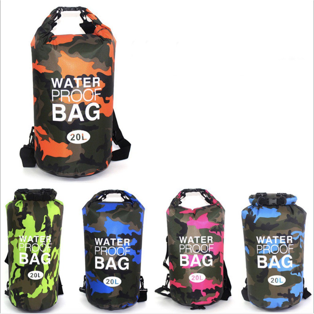 Túi xách di du lịch cắm trại 20L chống nước WATER PROOF BAG - HanruiOffical