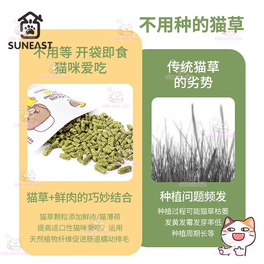 Gói Bánh nén Hushi 300gr catnip vị thịt gà và Cá cho Mèo