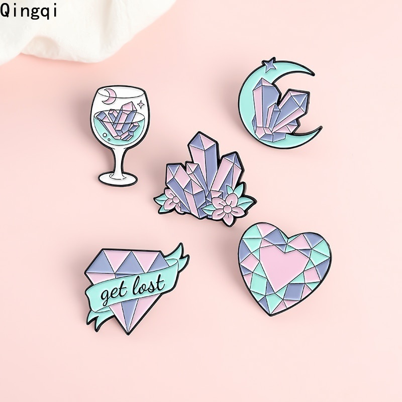 Ghim cài áo Miss Zoe hình mặt trăng hoạt hình nhiều kiểu dáng tùy chọn sáng tạo