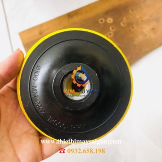 10 đế gắn phớt đánh bóng m16 100mm 💥 chuyên dùng cho máy đánh bóng đá khí nén, máy mài hơi nước