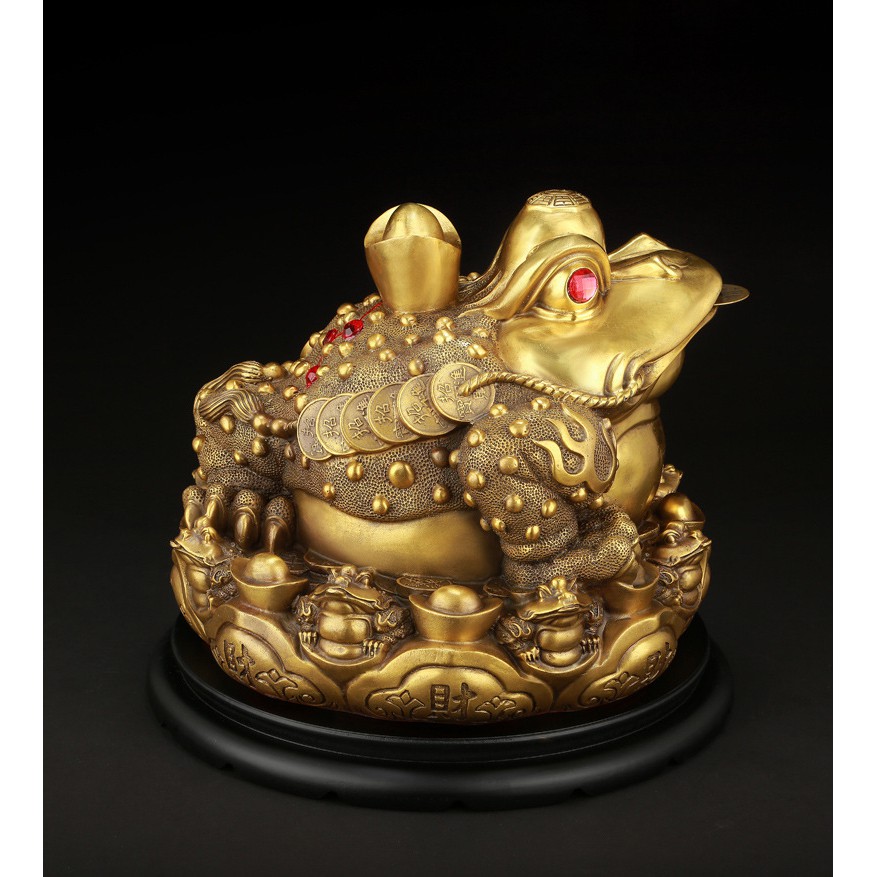 Cóc Thiềm Thừ 15CM (Loại VlP), Tặng Kèm Đế - Chất Liệu Đồng nguyên chất - Phong Thủy Cầu Tài Lộc, Giữ Của, Hóa Sát | BigBuy360 - bigbuy360.vn