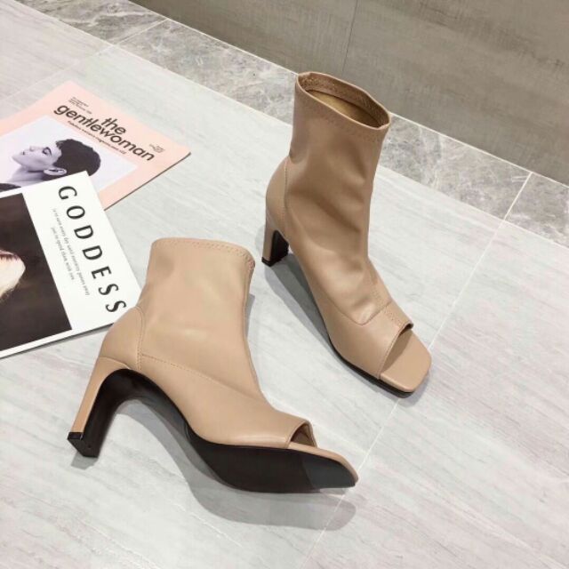 Boot hở mũi cao cấp