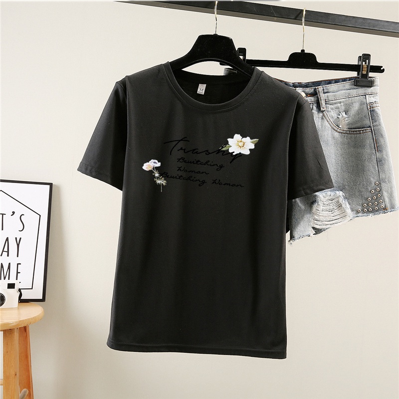 Áo thun NRVP tay ngắn dáng rộng phong cách Hàn Quốc thời trang mùa hè 2022 dành cho nữ