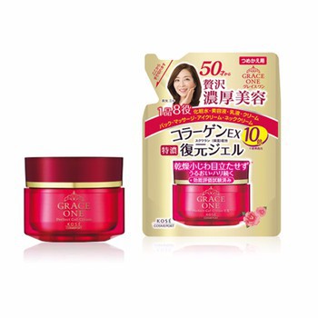 Kem dưỡng trắng da và chống lão hóa KOSE GRACE ONE PERFECT GEL CREAM 100G (Hàng Nội Địa Nhật)