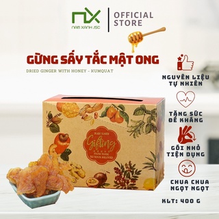 Gừng sấy tắc mật ong- Gừng quất mật ong chua ngọt Nam Xanh hộp 20 túi