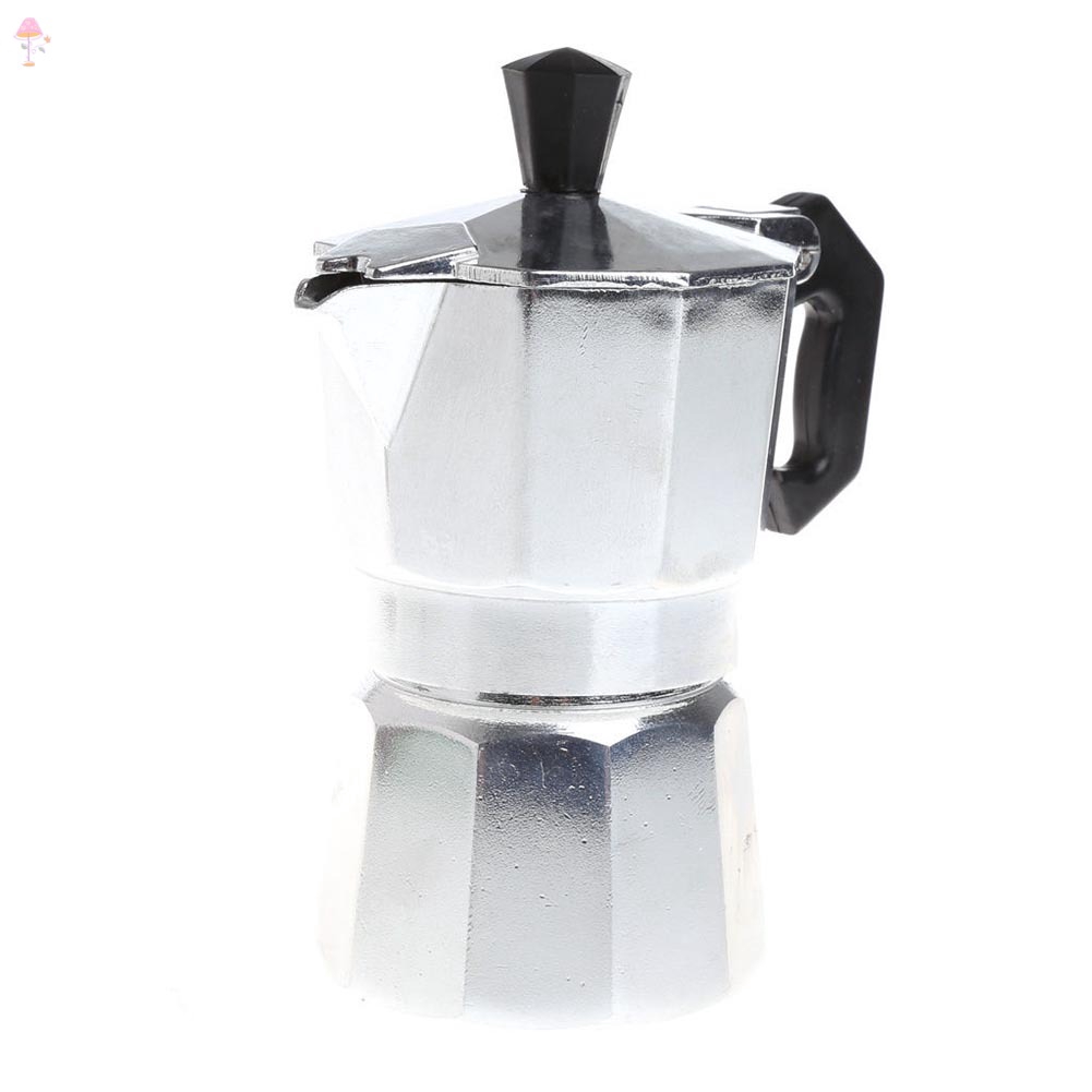 Bình pha cà phê Moka Espresso làm từ nhôm bền bỉ sử dụng tại nhà/văn phòng