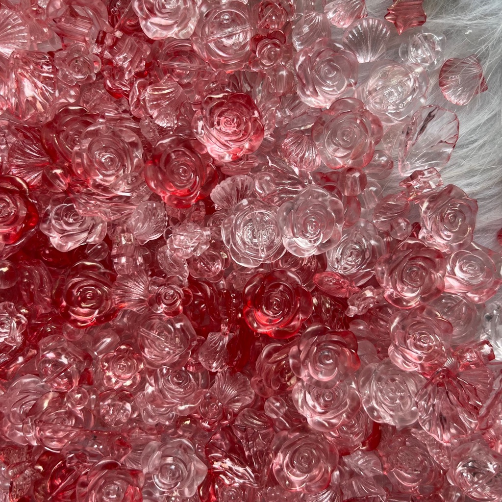 Ốp Điện Thoại ABS Trong Suốt Đính Hạt Ngọc Trai / Bướm / Hoa / Người Ngoài Hành Tinh Cho Iphone