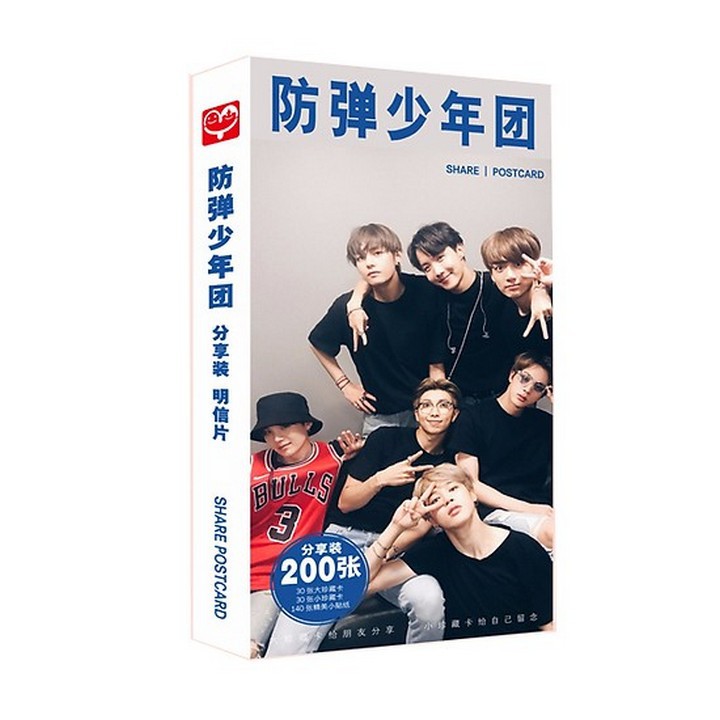 Postcard thành viên BTS JIN JIMIN V JUNGKOOK SUGA JIN RM hộp ảnh bộ ảnh có ảnh dán sticker lomo bưu thiếp