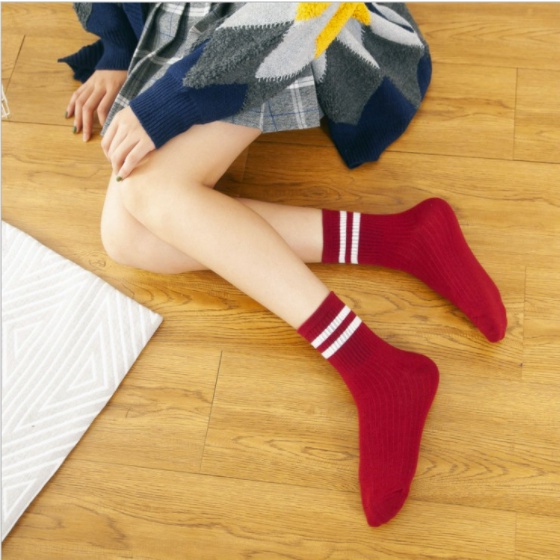 Tất Cotton Cổ Cao Thời Trang Hàn Quốc Dành Cho Nam Và Nữ