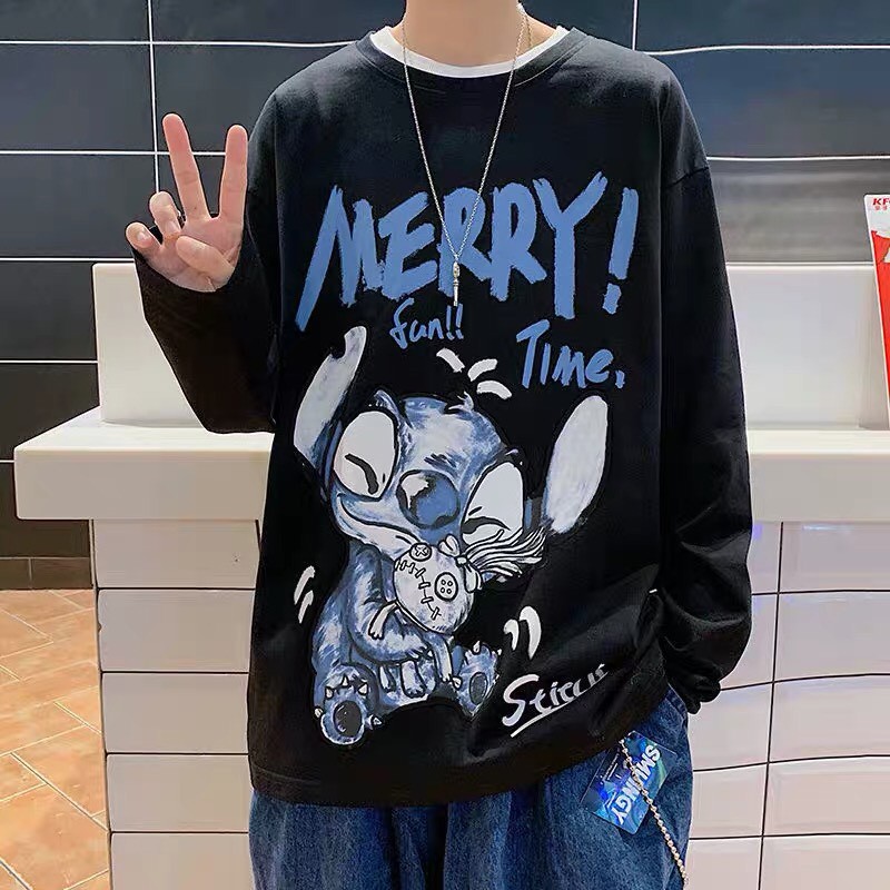  Áo thun tay dài WIND phông unisex form rộng MERRY sweater nam nữ oversize ulzzang | BigBuy360 - bigbuy360.vn
